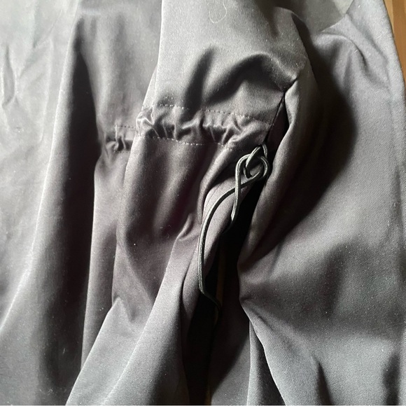 Adeam luxe bomber style cinched ties jacket w embroidery stitching black white - Picture 13 of 13